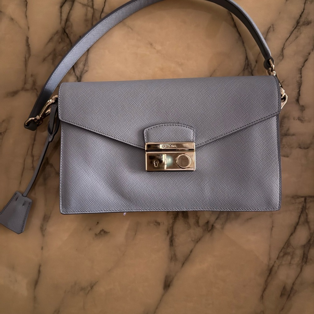 Elegant Blue Handbag